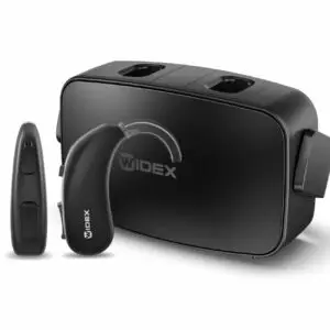 Widex Moment BTE hearing aid charger for behind the ear hearing aids