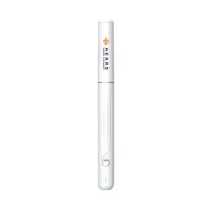 Wireless Digital Video Otoscope in white with hears hearing & hearables logo