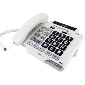 Amplified telephone for hearing loss