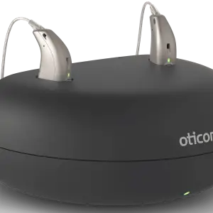 Oticon charger for rechargeable hearing aids