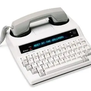 ultratec minicom iv TTY teletypwriter system for hearing loss easy phone communication