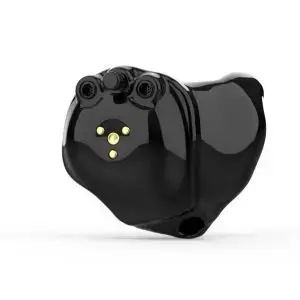 Starkey Genesis AI Custom hearing aids single black in-the-ear rechargeable hearing aid