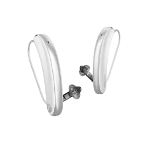 signia styletto ix hearing aids in snow white