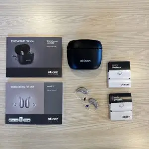 Used Oticon Intent 1 miniRITE R Hearing Aids