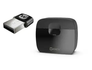 widex soundconnect dongle + charge n clean charger bundle