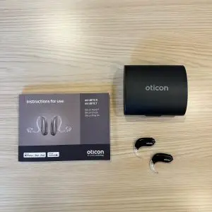 Used Oticon More 1 miniBTE T Hearing Aids