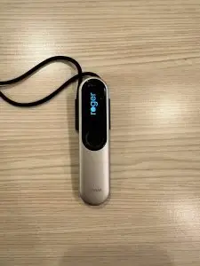 used phonak roger on 3 with screen lit stating "roger"