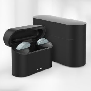 starkey starlink mini charger with hearing aids charging in ports
