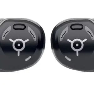 unitron insera hearing aids in black as a pair
