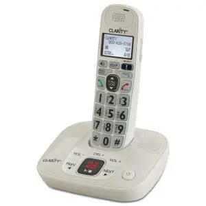 clarity cordless amplified phone with answering machine